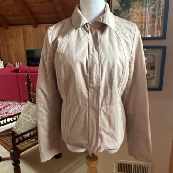 ANN TAYLOR Beige Tan Insulated All Weather Utility Jacket Parka – S - Picture 5 of 15